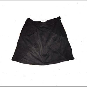 faux suede skirt